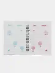 Фиолетовый блокнот с авторучкой детский