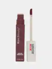 Тёмно-бордовый жидкая помада для губ Kiss Beauty, матовая, 12 оттенков