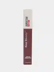 Тёмно-бордовый жидкая помада для губ Kiss Beauty, матовая, 12 оттенков