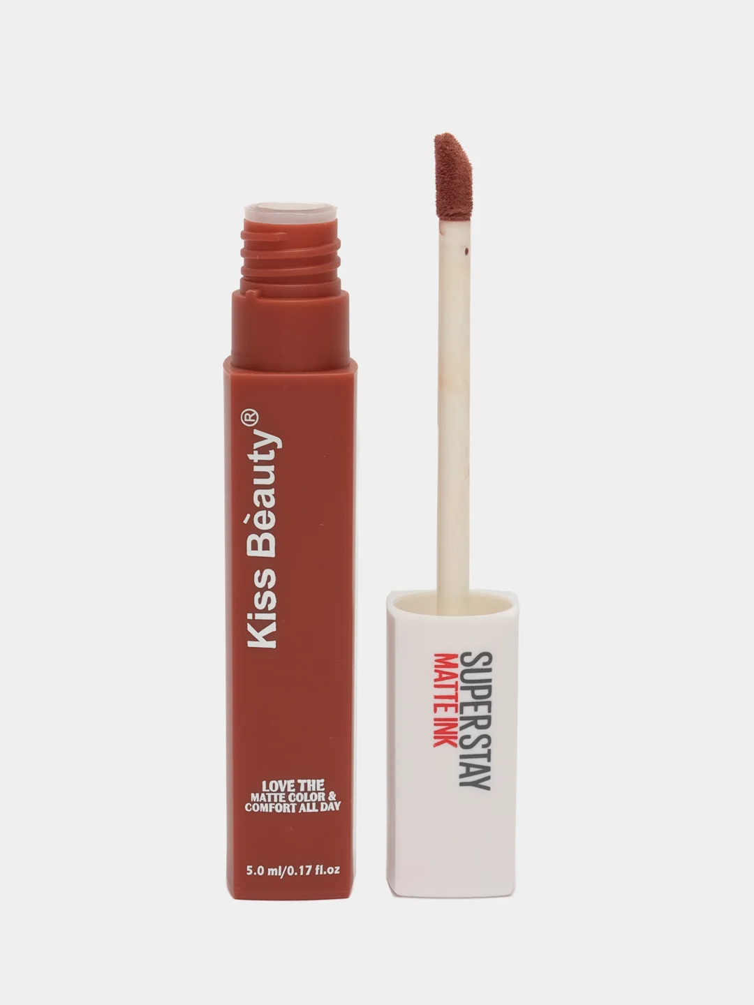 Терракотовый жидкая помада для губ Kiss Beauty, матовая, 12 оттенков