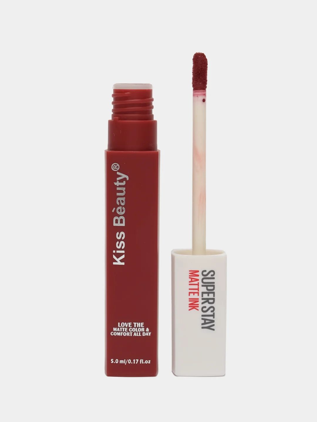 Алый жидкая помада для губ Kiss Beauty, матовая, 12 оттенков