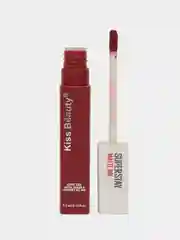 Алый жидкая помада для губ Kiss Beauty, матовая, 12 оттенков