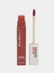 Багровый жидкая помада для губ Kiss Beauty, матовая, 12 оттенков