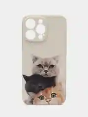 Чехол для iPhone 11 12 13 14 15 Pro Max 7 8 XR X XS Plus mini с принтом айфон коты
