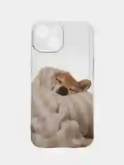 Оранжевый чехол для iPhone 11 12 13 14 15 Pro Max 7 8 XR X XS Plus с принтом прозрачный