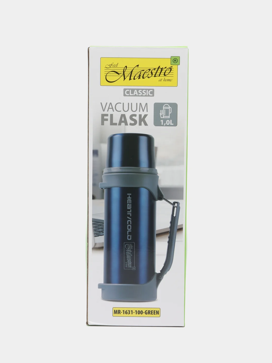 Термос Maestro MR-1631-100-BLUE, синий, 1 л