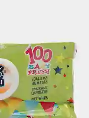 Салфетки влажные ТМ 100% Чистоты для детей с экстрактом алоэ (100 салфеток) клапан