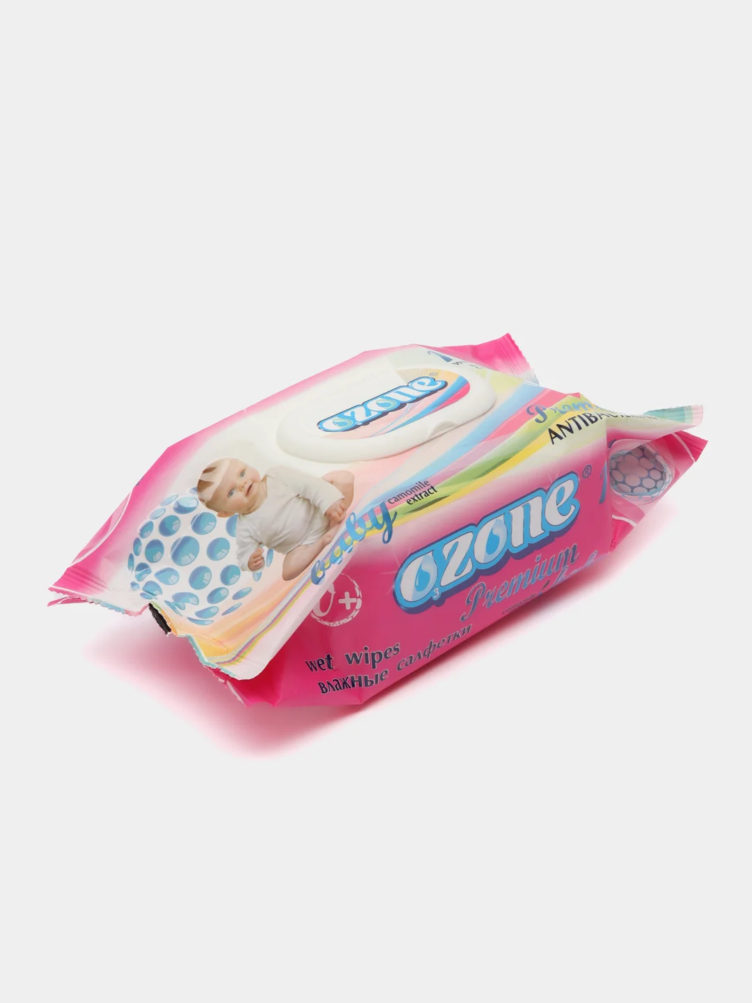 Салфетки влажные ТМ Ozone для детей с экстрактом ромашки Premium(120салфеток)