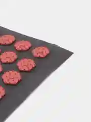 Красный акупунктурный игольчатый массажный коврик (аппликатор Кузнецова) 32х26 см, 70 колючек