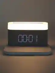 Белый ночник с часами Xiaomi Youpin VFZ для беспроводной зарядки, C-WCLL-C01