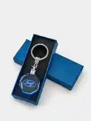 Кораллово-розовый брелок для ключей Кристалл светодиодный, с логотипом автомобиля ЛАДА,УАЗ,KIA,Hyundai,КАМАЗ