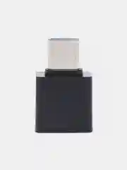 Черный otg-переходник Type-C на USB, адаптер для зарядки и передачи данных,