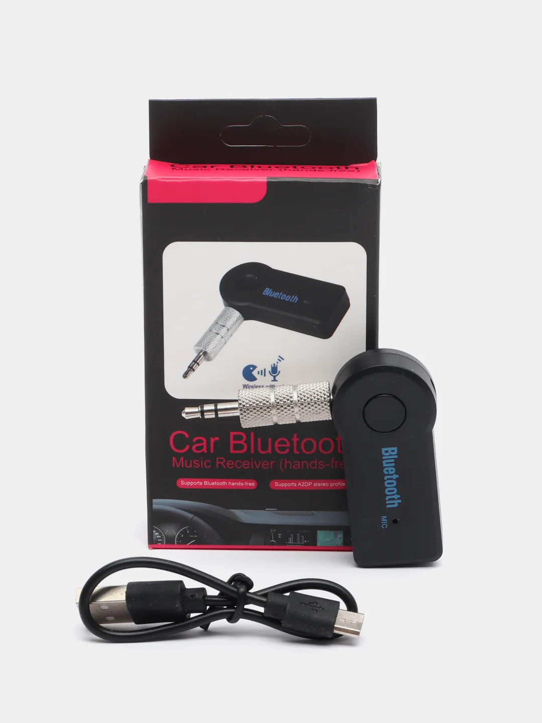 Черный aux Bluetooth адаптер BT-350