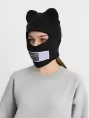 Угольный женская зимняя балаклава шапка в форме медведя