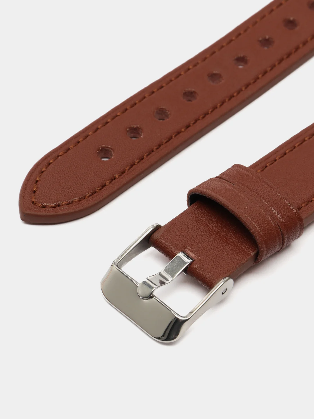 Коричневый кожаный ремешок для Xiaomi Mi Band 8 Pro
