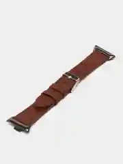 Коричневый кожаный ремешок для Xiaomi Mi Band 8 Pro