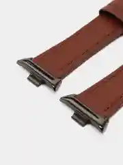 Коричневый кожаный ремешок для Xiaomi Mi Band 8 Pro