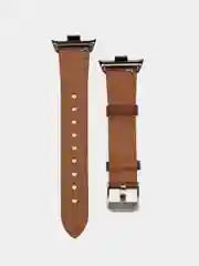 Коричневый кожаный ремешок для Xiaomi Mi Band 8 Pro