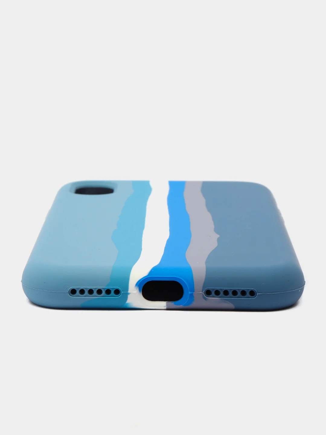Чехол силиконовый Iphone XS Радуга Soft touch