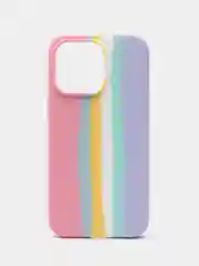 Чехол силиконовый Iphone 13 pro радуга Soft touch