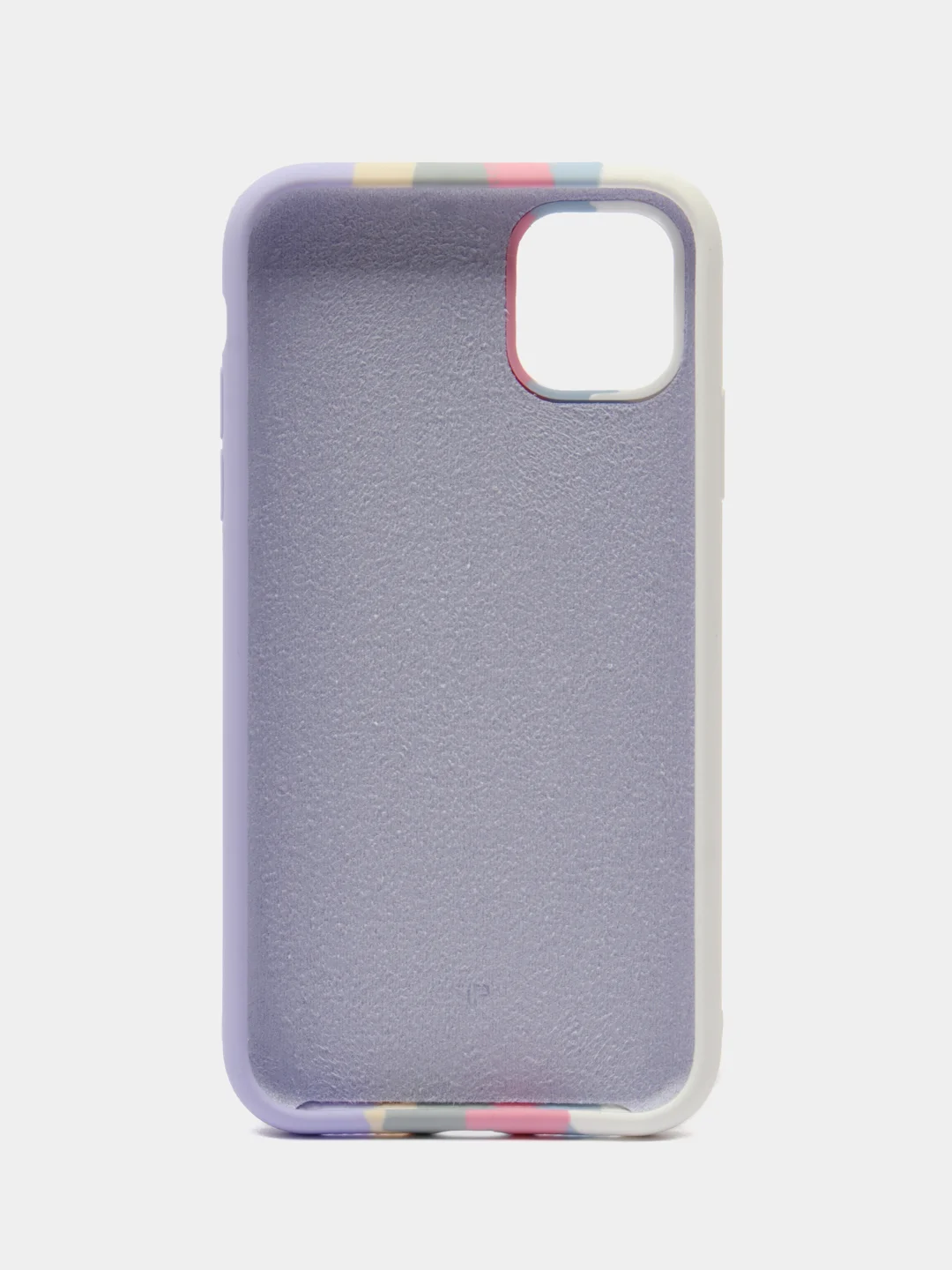 Чехол силиконовый Iphone 11  радуга Soft touch