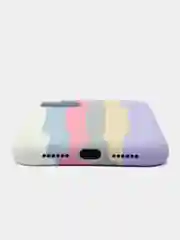 Чехол силиконовый Iphone 11  радуга Soft touch
