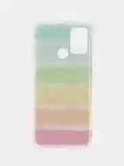 Разноцветный чехол Honor 9A радуга со звездами усиленный