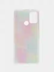 Розовый чехол Honor 9A радуга со звездами усиленный