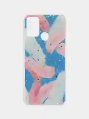 Синий чехол Honor 9A радуга со звездами усиленный