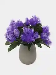 Фиолетовый ежики искусственные пышные