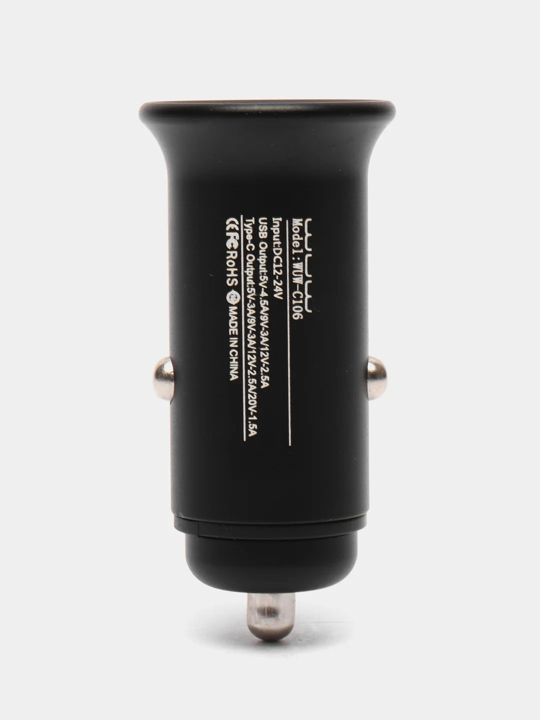 Автомобильное зарядное устройство 2 в 1, 5A, USB, Type-C, USB-C