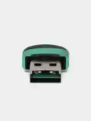 Зеленый картридер для карт памяти micro SD, до 512 GB с цепочкой
