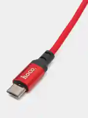 Красный кабель для зарядки Micro-USB Hoco X14, ЗАРЯДНЫЙ кабель 2 М