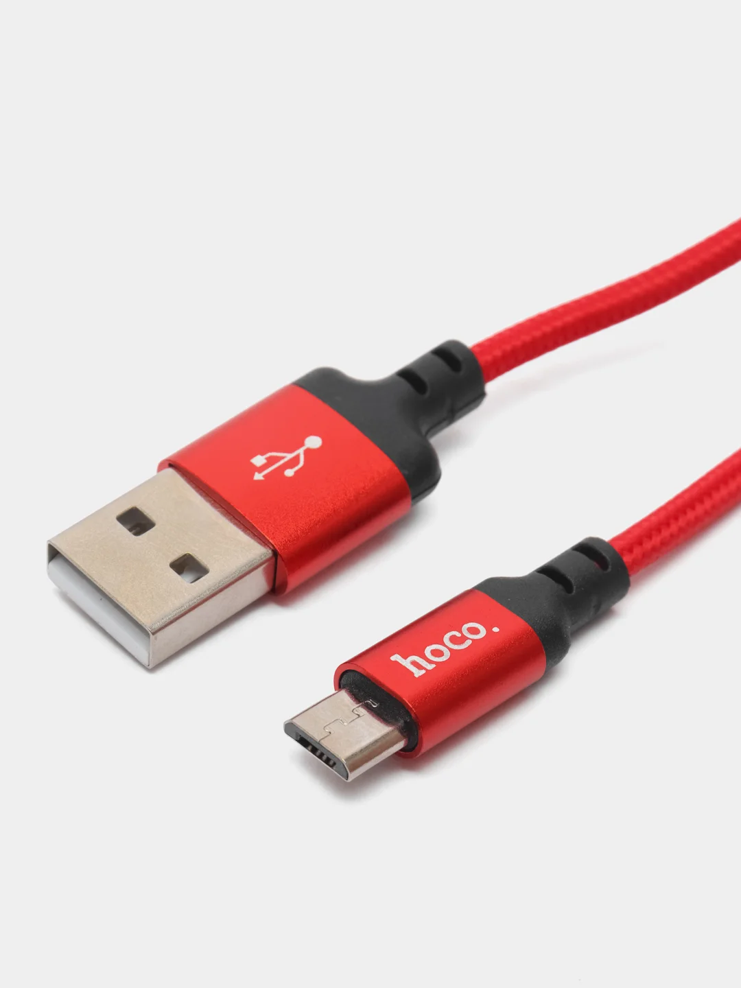 Красный кабель для зарядки Micro-USB Hoco X14, ЗАРЯДНЫЙ кабель 2 М