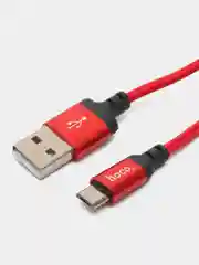 Красный кабель для зарядки Micro-USB Hoco X14, ЗАРЯДНЫЙ кабель 2 М