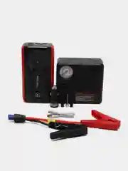 Пусковое устройство 800А для автомобиля, 4 в 1, с насосом в кейсе, Jump Starter, бустер