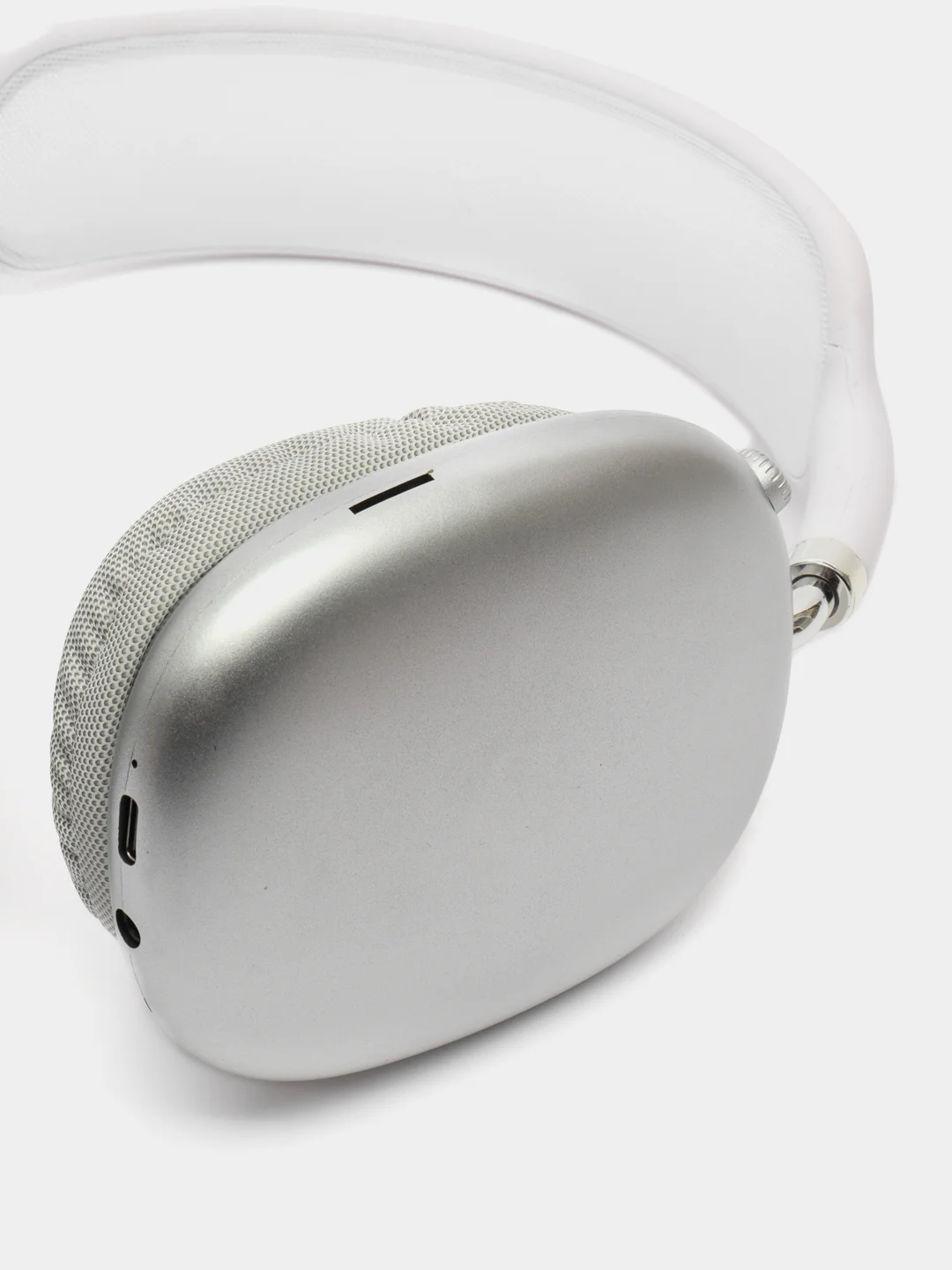 Серебряный беспроводные наушники Pods Max с чехлом, с Bluetooth, микрофоном, шумоподавление, анимация