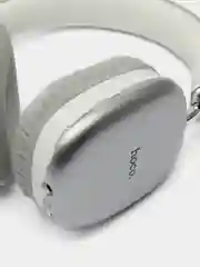 Серебряный беспроводные накладные наушники, Hoco W35 большие, Bluetooth, AUX, с микрофоном