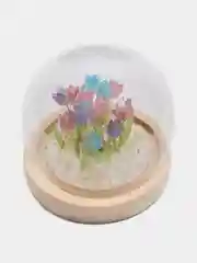 Разноцветный ночник светодиодный с тюльпанами ( USB кабель)