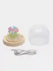Разноцветный ночник светодиодный с тюльпанами ( USB кабель)