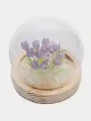 Фиолетовый ночник светодиодный с тюльпанами ( USB кабель)