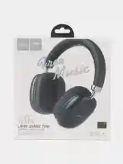 Черный беспроводные накладные наушники, Hoco W35 большие, Bluetooth, AUX, с микрофоном