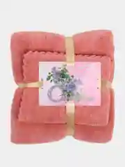 Коралловый набор полотенец подарочный, 70*140 см, 35*75 см, микрофибра