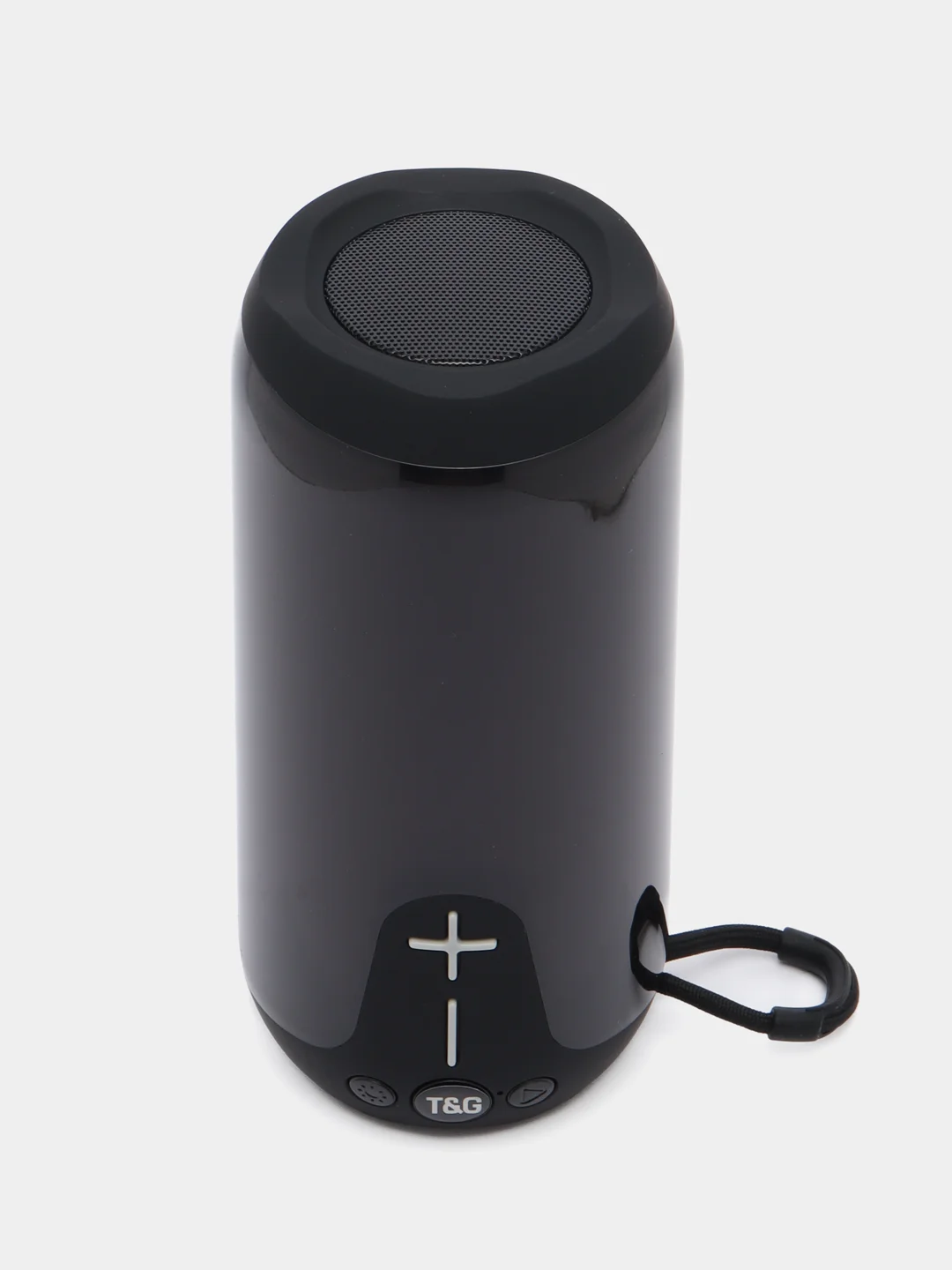 Черный портативная беспроводная Bluetooth-колонка TG 651, с радио и светомузыкой