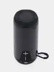 Черный портативная беспроводная Bluetooth-колонка TG 651, с радио и светомузыкой