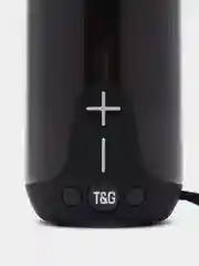 Черный портативная беспроводная Bluetooth-колонка TG 651, с радио и светомузыкой