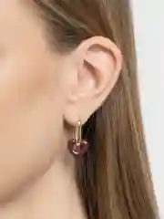 Овальные серьги "Сердце"