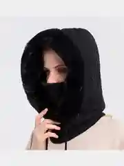Балаклава шапка женская, капор, капюшон, вязаная