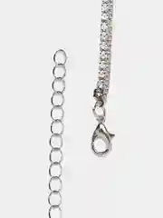 Розовый цепочка с сердцем Labret, многослойная со стразами в корейском стиле Харадзюку