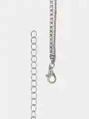Сиреневый цепочка с сердцем Labret, многослойная со стразами в корейском стиле Харадзюку